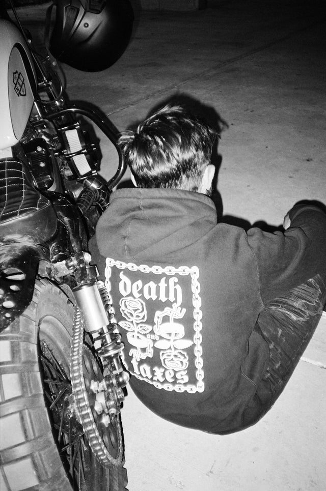 Death & Taxes Cuffs And Roses Hoodie