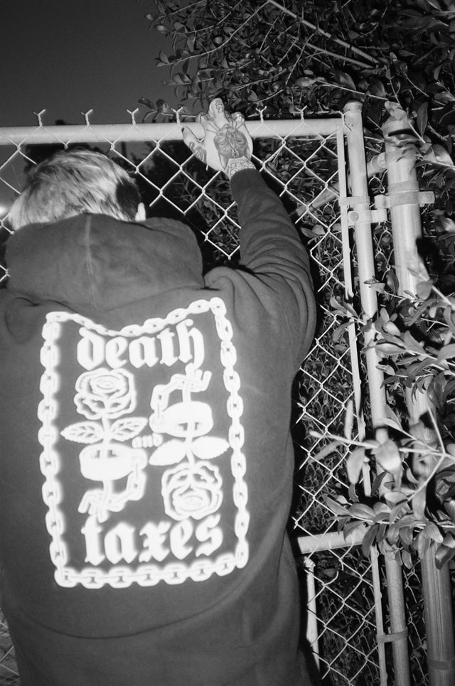 Death & Taxes Cuffs And Roses Hoodie