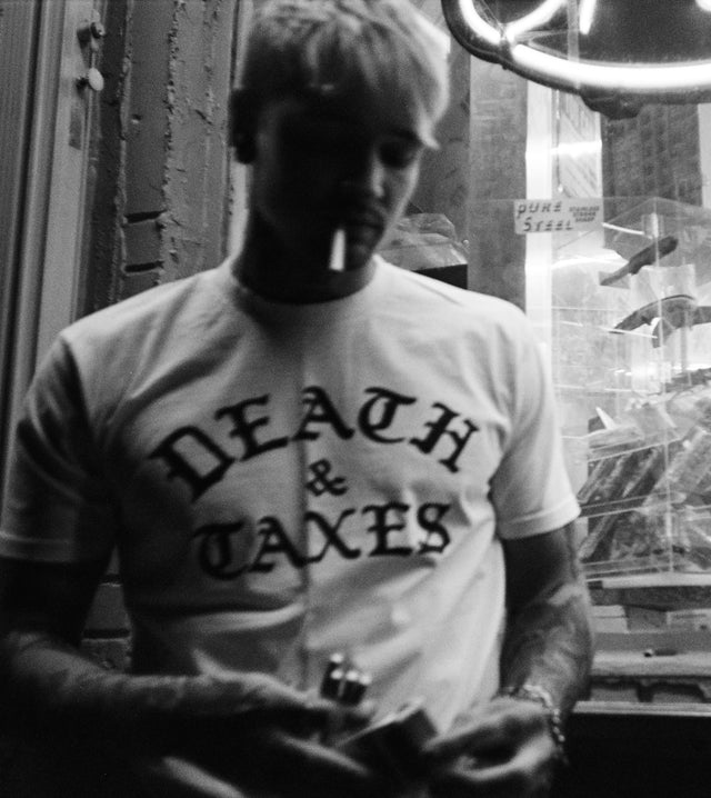 Death & Taxes Classic Old English Tee