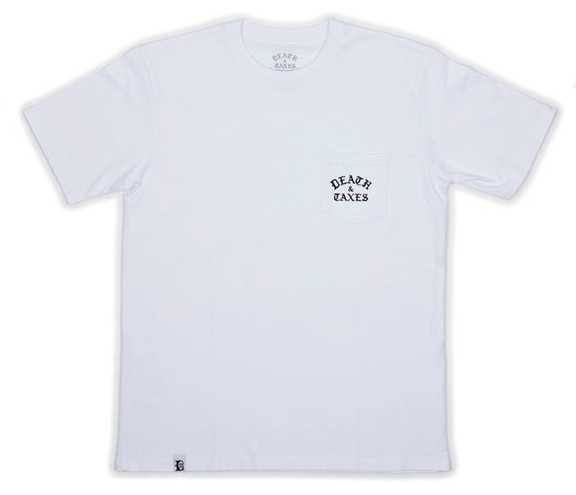 Death & Taxes Classic Old English Pocket Tee