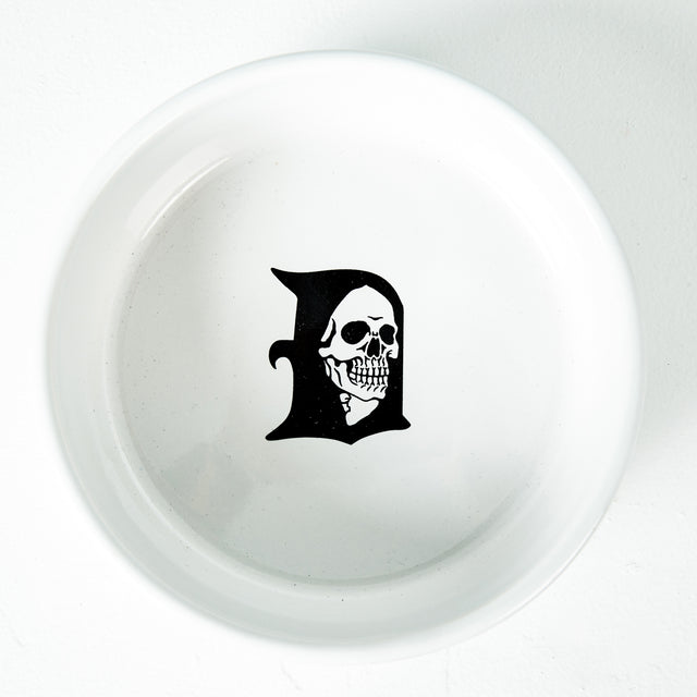 Death & Taxes Heavyweight Ceramic Dog Bowl