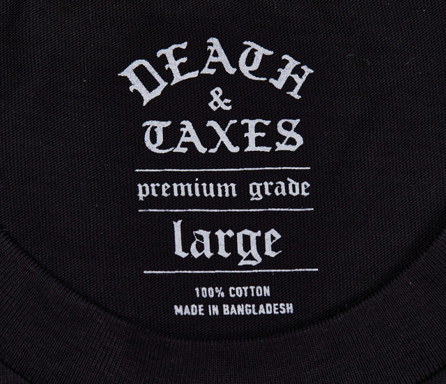 Death & Taxes Classic Old English Tee