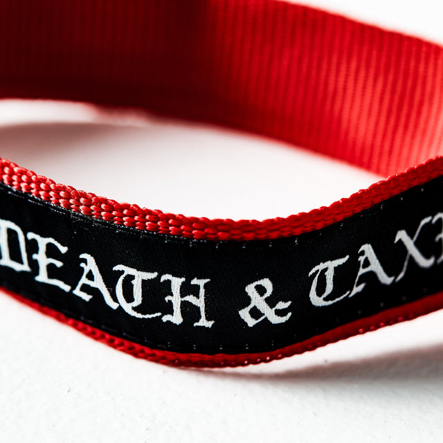 Death & Taxes Old English Dog Collar & Leash