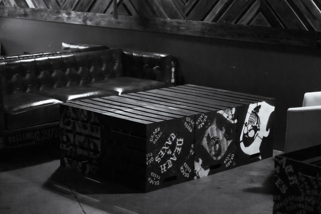 Hand Painted Crate Coffee Table