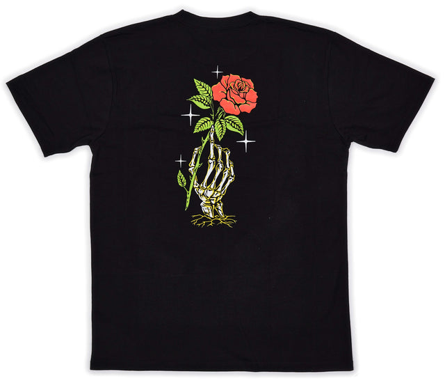 Death & Taxes Rose From The Dead Pocket Tee